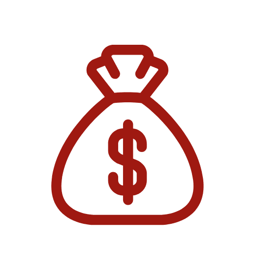 Penguin Garage Doors icon representing budget as a key factor when selecting a garage door for cost-effective home improvement.