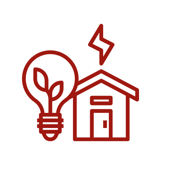 Icon representing energy-efficient insulated garage doors for improved home comfort and reduced energy costs.